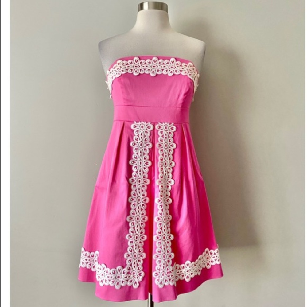 Lilly Pultizer Strapless Dress
